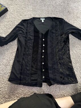 J. Jill Black Stretch Top